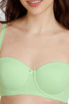 Zivame Beautiful Basics Padded Wired 3/4th Coverage Strapless Bra - Jade Lime — thumbnail 7